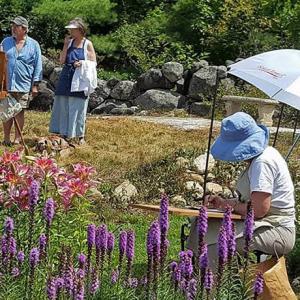 Many local artists will be working en plein air at the Kefauver “Garden Party.” Courtesy of Amy Kefauver