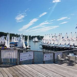 Boats are ready to launch. Courtesy of Charlie Cochrane