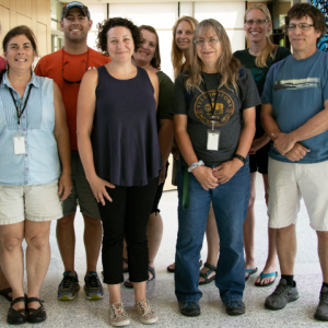 Educators from across Maine gather at Bigelow Laboratory to learn about ocean science. Pictured from left are Nicole Poulton (Bigelow Laboratory), David Fields (Bigelow Laboratory), Patricia Millette, Kyle Beeton, Catherine Bursk, Amy Petelo, Brandy Tanner, Sharon Kozura, Lisa White, Steven Cheff, Patricia Mendelson. Courtesy of Bigelow Laboratory for Ocean Sciences