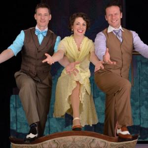 Cosmo, Kathy and Don (Brian Shepard, Kate Fahrner and Nicolas Dromard) in the “Good Morning” scene from MSMT’s “Singing in the Rain.” Roger S. Duncan photo