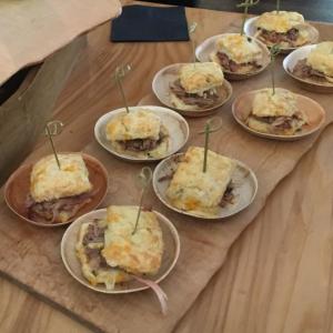 An entry from a Best Taste competition past ... cheddar jalapeno biscuits with cider braised pork and crispy apple!! File photo