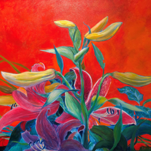 “Lilies” - by Robert Gibson. See it in Stable Gallery’s new show. Courtesy of Polly Smith Robert Gibson