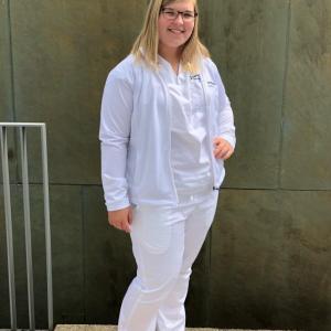 Brenna Alley, a 2015 graduate of Boothbay Region High School, spent 10 weeks this summer at The Cleveland Clinic Main Campus as a nurse associate extern. Courtesy photo