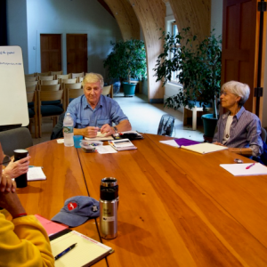 Lincoln Arts Festival poetry workshop participants at St. Columba’s Episcopal Church on Saturday, Sept. 8. Courtesy of Bob Crink/Lincoln Arts Festival