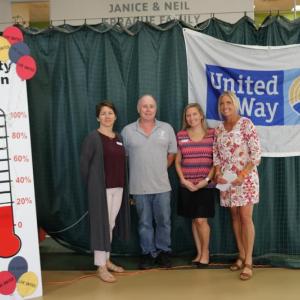 CLC YMCA staff served as hosts for United Way of Mid Coast Maine’s Campaign Kick-off Thursday. Executive Director Meagan Hamblett (right) also spoke to the gathering about the importance of United Way funding to their programming. Courtesy of Barbara Reinertsen