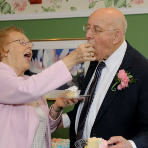 St. Andrews Village Retirement Community residents Margaret (Peggy) Coolong and Leonard Belanger tied the knot at St. Andrews Village on Saturday, Sept. 8. Leisha MacDougall photo