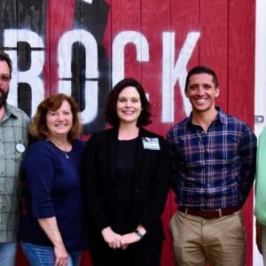 Candidates at Split Rock Distilling on Aug 23. From left are Jason Putnam, Laura Fortman, Natasha Irving, Zak Ringelstein and Todd Brackett. Courtesy photo