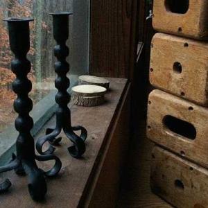 Candlesticks designed and forged by Jim Kearney. Courtesy of the artist.