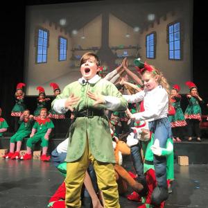 Ronan Cullina leads a dance number in “Elf, Jr The Musical” on stage this weekend. Emily Mirabile photo