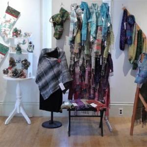 Holiday decorations and wool wearables ... just some of the selections at Gifts For Giving, Nov. 15-18. Courtesy of Leslie Muir-Volpe