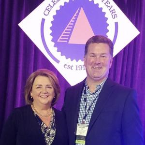 Kimberly Farris-Luke, president of Selected Independent Funeral Homes, and Mike Hall, owner of Hall Funeral and Cremation Services. Courtesy of Mike Hall