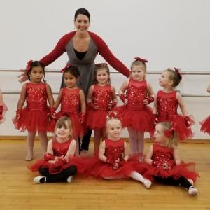 YMCA dance instructor and director Melissa Nein with the youngest dancers who will perform Sunday, Dec. 16 at the Opera House at Boothbay Harbor. Courtesy photo