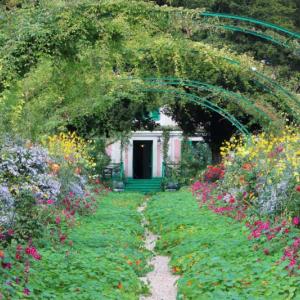 This image of the artist’s home and (partial) garden at Giverny was taken during the filming of “I, Claude Monet.” Courtesy of the venue