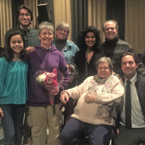 The creative forces, in front of and behind the camera, of “Mumbai to Maine” - the pilot - seated, front, Donna “Mim” Martin and director Ryan Leighton; second row left: Sophia Scott, Kim Martin, Cherie and Guy Scott; back, left: cinematographer Cody Mitchell and Denise Demeter. LISA KRISTOFF/Boothbay Register