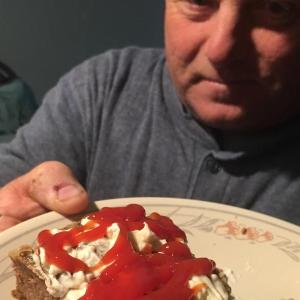Richard’s meatloaf sandwich on toasted whole wheat, with American cheese, ketchup on one side of the bread, and extra mayo on the other! LISA ORNE HALLINAN/Boothbay Register