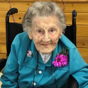 Lucille Machon turns 102. KELLIE BIGOS/Boothbay Register