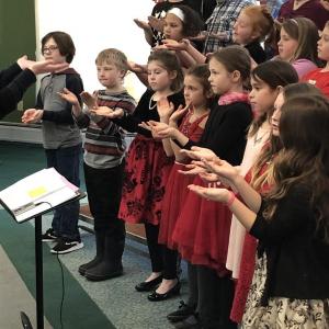 St. Andrews Village, Wiscasset Elementary School, Valentine’s Day, singing