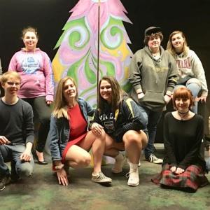 The BRHS cast of a one-act version of “A Midsummer Night’s Dream” - back, L-R: Brady Harmon, Maren Whitney, Larisa Greenleaf, Cass Hicks; front, L-R: Vincent Salzwedel, Hannah Cola, Lilley Harris, Courtney Leckie-Usinger, Ashley Ames. Courtesy of Mary Miller