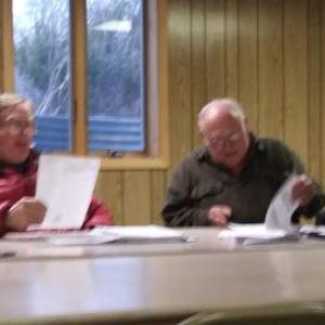 Edgecomb’s Ordinance Review Committee discusses population density and the town’s comprehensive plan April 18. JANE CARPENTER/Boothbay Register