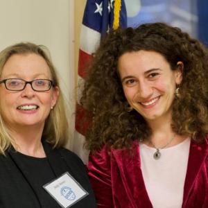 Maine House District 89’s Holly Stover, left, and District 88’s Chloe Maxmin are freshman legislators among many women politicians to win their seats in record numbers. Courtesy of Bob Crink