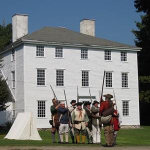 Reenactors prepare for a Memorial Day Salute at the Pownalborough Court House in Dresden. Courtesy of LCHA