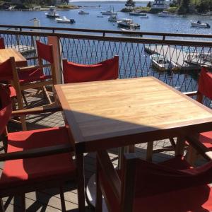 Cozy’s Dockside view from upper deck. KELLIE BIGOS/Boothbay Register