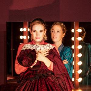 Lily James and Gillian Anderson star in National Theater Live production of “All About Eve.” The play screens at the Lincoln Theater Thursday, June 20. Courtesy of Andrew Fenniman