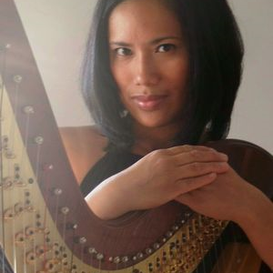 Classic jazz harpist Riza Printup.