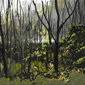 Bruce MacDonalds “Early Spring” - acrylic - 16” x 20” is but one of the artist’s paintings in his new show at Boothbay Harbor Memorial Library this summer. Courtesy of Hilary Bartlett Bruce MacDonald
