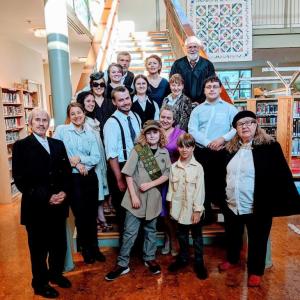 The River Arts cast of “Much Ado About Nothing” : Mike Rowe, Amy Holt, Rachel Kaplan, Ben Meader, Rigel DeLisle, Jessica DeLisle, Blaise Eddyblouin, Beth Rowe, Jelena Godrujan, Andrea Handel, Sam Inman, Mary Catherine Eddyblouin, Sumner Richards, Chrsitine Andersen, Michael Powers. Courtesy photo
