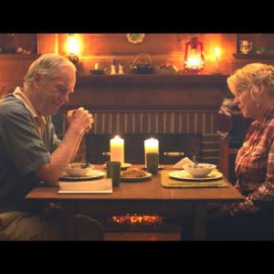 Loudon Wainwright III and Becky Ann Baker portray Art and Nan Kellam in a scene from “We Were An Island” premiering at Harbor Theater. Courtesy of the venue