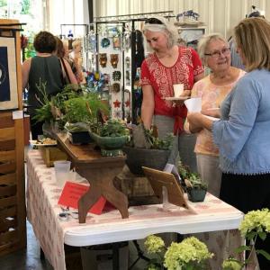 The opening reception of the Arts & Yachts Exhibition and Sale. KELLIE BIGOS/Boothbay Register