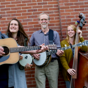 The Sandy River Ramblers: Stan Keach, Dana Reynolds, Bud Godsoe, Julie Davenport, and Dan Simons. Courtesy of Kim Traina The Sandy River Ramblers