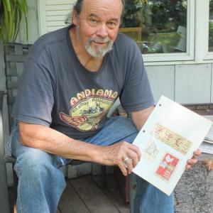 Tim Hanley of Southport displays the ticket he bought for the 1969 Woodstock Festival. BILL PEARSON/Boothbay Register