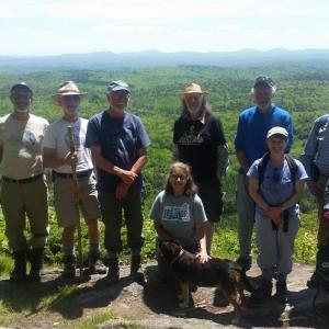 Hikers atop Hogback Mountain. Hannah Chamberlain photo