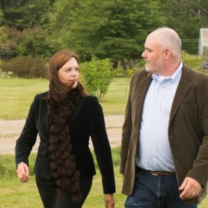 Event hosts Prudence and Roger Kiessling. Courtesy of Midcoast Conservancy