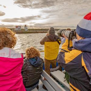Photographing Hendricks Head Lighthouse. Mike Leonard photo
