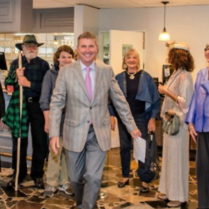 Joe Zoellers and previous Fall Fashion Show participants look forward to this year’s luncheon and show. Courtesy of LCHA