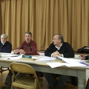 Edgecomb selectmen discuss upcoming meetings. JANE CARPENTER/Boothbay Register