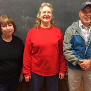 From left are Boothbay Region Lions Club board members Karen Nickerson, Wendy Greenleaf and Glenn Tilton. BILL PEARSON/Boothbay Register
