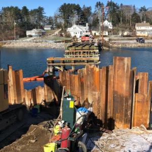 Looking west across Thompson’s Bridge. JENNY BENNETT/Boothbay Register