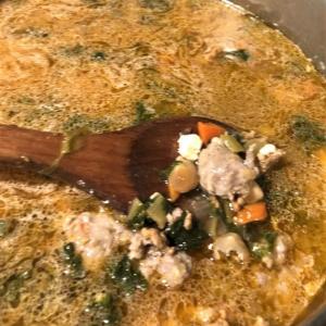Italian hot and mild sausage soup. Lisa Orne Hallinan photo