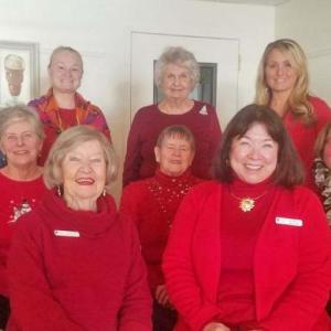 Attending the Dec. 7 meeting are, pictured from left, standing: Mary Lee Merrill, Barbara Belknap, Sara Crespi, Kasey Lambert; seated in back row: Sara Fahnley, Margaret Long, Pat Porter, Shirley Peverly; seated in front row: Miriam Buckley, Audrey Miller, Sue Hochstein. Missing from photo is Eleanor O'Donnell. Courtesy of Audrey Miller