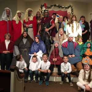 A scene from last year’s Live Nativity at the Boothbay Baptist Church. File photo