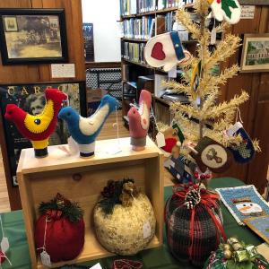 Christmas offerings from The Scrap Divas of Boothbay Harbor, on sale at Southport Memorial Library’s Christmas Craft Fair. JENNY BENNETT/Boothbay Register