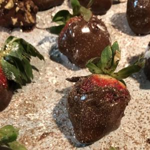 Chocolate-dipped strawberries. Lisa Orne Hallinan photo