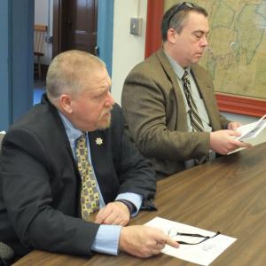 Lincoln County Sheriff Todd Brackett on March 3 discussed two legislative bills making their way in the Criminal Justice committee. BILL PEARSON/Boothbay Register