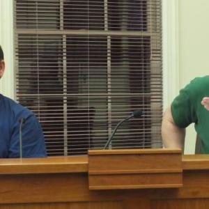 Town Manager Dan Bryer explains options for placing the proposed re-write of municipal ordinances on either a May or June ballot during the March 11 selectmen’s meeting. BILL PEARSON/Boothbay Register