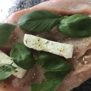 Stuff your chicken breast with cream cheese, fresh basil, onion powder and garlic pepper before wrapping in bacon. Lisa Orne Hallinan photo