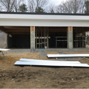 The bathhouse at Camp Knickerbocker is taking shape. Courtesy photo